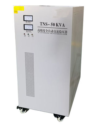 কেনা 50KVA থ্রি ফেজ ভোল্টেজ রেগুলেটর স্বয়ংক্রিয় স্টেবিলাইজার 440V অনলাইনে উৎপাদন