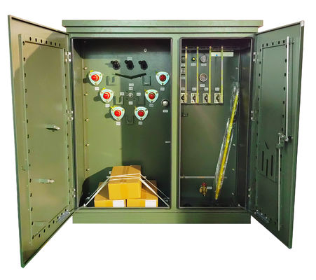 কেনা 300KVA থ্রি ফেজ অয়েল টাইপ ট্রান্সফরমার প্যাড মাউন্ট করা 12470V 240Y অনলাইনে উৎপাদন