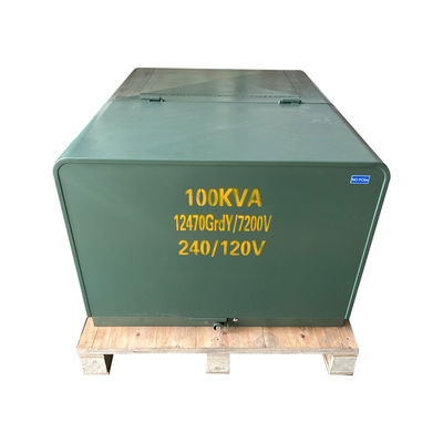 কেনা 100kva সিঙ্গল ফেজ প্যাড মাউন্টড লুপ ফিড ট্রান্সফরমার 34.5kv 13.2kv 12.4 Kv অনলাইনে উৎপাদন
