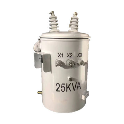 কেনা 25kva একক ফেজ তেল ভরাট মেরু মাউন্ট বিতরণ ট্রান্সফরমার 13.8KV থেকে 240V অনলাইনে উৎপাদন