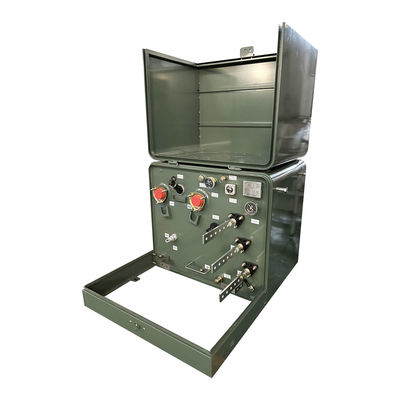কেনা 100kva একক ফেজ প্যাড মাউন্ট ট্রান্সফরমার আবাসিক আউটডোর Ansi C57 34.5v থেকে 120v অনলাইনে উৎপাদন
