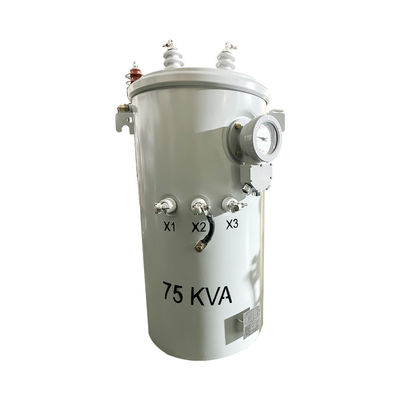 কেনা 75Kva বিদ্যুৎ ট্রান্সফরমার তেল প্রকার বিতরণ একক ফেজ মেরু মাউন্ট ট্রান্সফরমার 2400/4160GrdY অনলাইনে উৎপাদন
