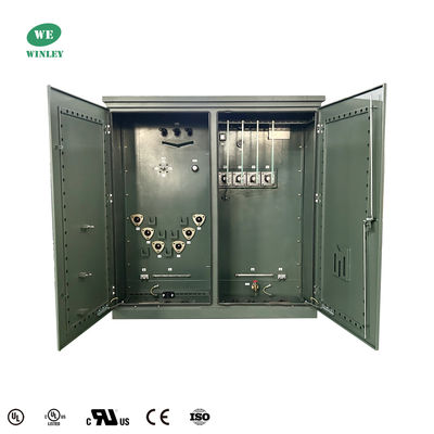 কেনা 2500kva থ্রি ফেজ প্যাড মাউন্ট ট্রান্সফরমার এএনএসআই আইইইই স্ট্যান্ডার্ড বৈদ্যুতিক শক্তি 12.47kv থেকে 4160V অনলাইনে উৎপাদন