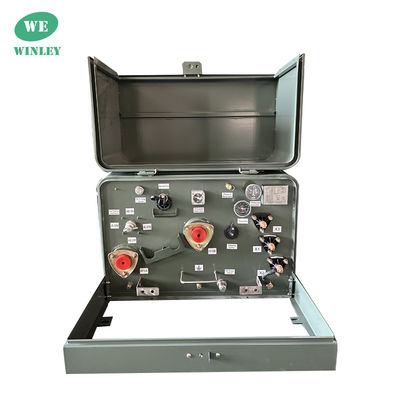 কেনা একক ফেজ প্যাড মাউন্ট বিতরণ ট্রান্সফরমার 50Kva 12.47KV থেকে 240V 120V 304 স্টেইনলেস স্টীল অনলাইনে উৎপাদন