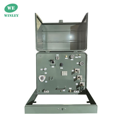 কেনা আবাসিক 200Kva একক ফেজ প্যাড মাউন্ট ট্রান্সফরমার বিতরণ তেল ডুবে 34500V থেকে 120V অনলাইনে উৎপাদন