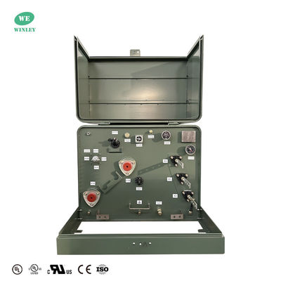 কেনা একক ফেজ প্যাড মাউন্ট ট্রান্সফরমার 125Kva 12470V বৈদ্যুতিক শক্তি ট্রান্সফরমার কারখানার দাম ANSI / IEEE CSA স্ট্যান্ডার্ড পূরণ করে অনলাইনে উৎপাদন