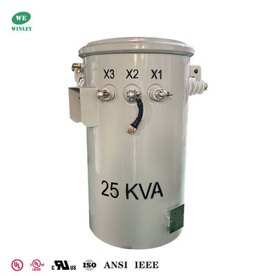 কেনা 25Kva Single Phase Pole Mounted  Distribution Transformer Oil-immersed 7.2KV To 120V UL/cUL Listed অনলাইনে উৎপাদন