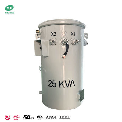 কেনা 25kva  Power Pole Transformer Step Down 6600v To 120v 240v Electric Transformer Price অনলাইনে উৎপাদন