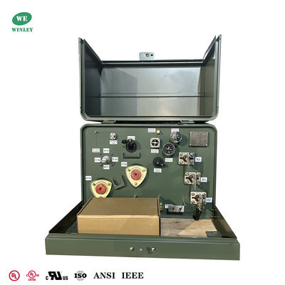 কেনা একক ফেজ প্যাড মাউন্ট ট্রান্সফরমার 25kva 12.47kv থেকে 120v তেল ভরাট বিতরণ ট্রান্সফরমার অনলাইনে উৎপাদন