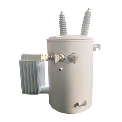 একক ফেজ 100KVA মেরু মাউন্ট ট্রান্সফরমার বিতরণ 13.8Kv