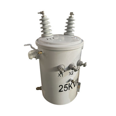 25kva একক-পল মন্ট্রিত বিতরণ ট্রান্সফরমার 13.2KV থেকে 240V পর্যন্ত