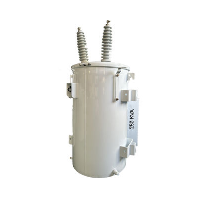 50kva একক ফেজ পাওয়ার পোল ট্রান্সফরমার বিতরণ 12470v থেকে 120v