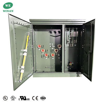 75 Kva 3 ফেজ প্যাড মাউন্ট ট্রান্সফরমার তরল - ভরা 13.2KV ডিওই 2016 দক্ষতা UL / cUL সার্টিফাইড