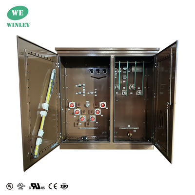 3 ফেজ প্যাড মাউন্ট ট্রান্সফরমার বিতরণ 1000Kva 34500V থেকে 208Y তেল নিমজ্জিত কাস্টমাইজড রঙ UL / CUL