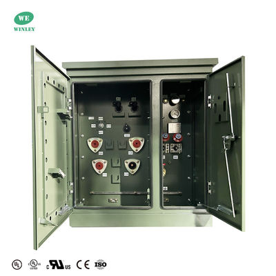 15kva একক ফেজ প্যাড মাউন্টেড ট্রান্সফরমার 200Hz 2400V লুপ ফিড CSA ANSI IEEE স্ট্যান্ডার্ড লিকুইড ফিল্ড ডিস্ট্রিবিউশন ট্রান্সফরমার
