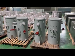 সিএসপি টাইপ সিঙ্গল ফেজ পল মাউন্ট ট্রান্সফরমার তেল ডুবে 4160V থেকে 120V এএনএসআই আইইইই স্ট্যান্ডার্ড