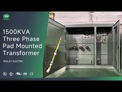 1500kva থ্রি ফেজ প্যাড মাউন্টড ট্রান্সফরমার UL তালিকাভুক্ত